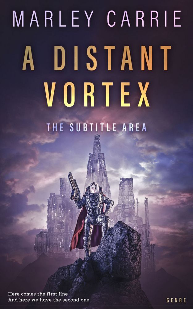 Front view of Blackcurrant #20424 - Premade Science Fiction Book Cover | BookCoverZone