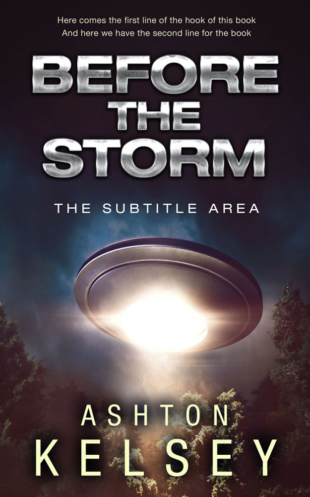 Front view of Thunder #20658 - Premade Science Fiction Book Cover | BookCoverZone