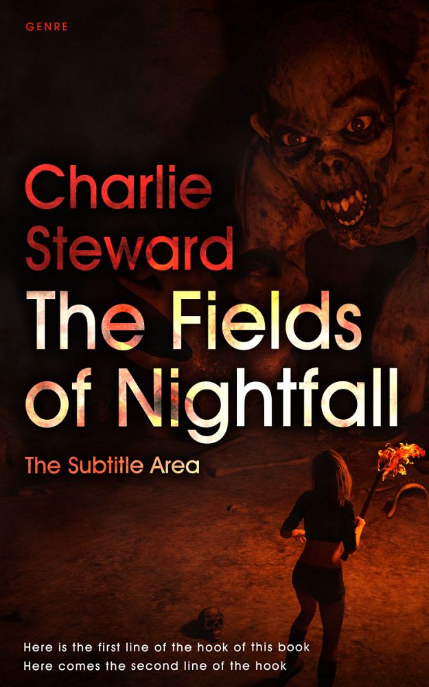 Front view of Graphite #21016 - Premade Horror Book Cover | BookCoverZone