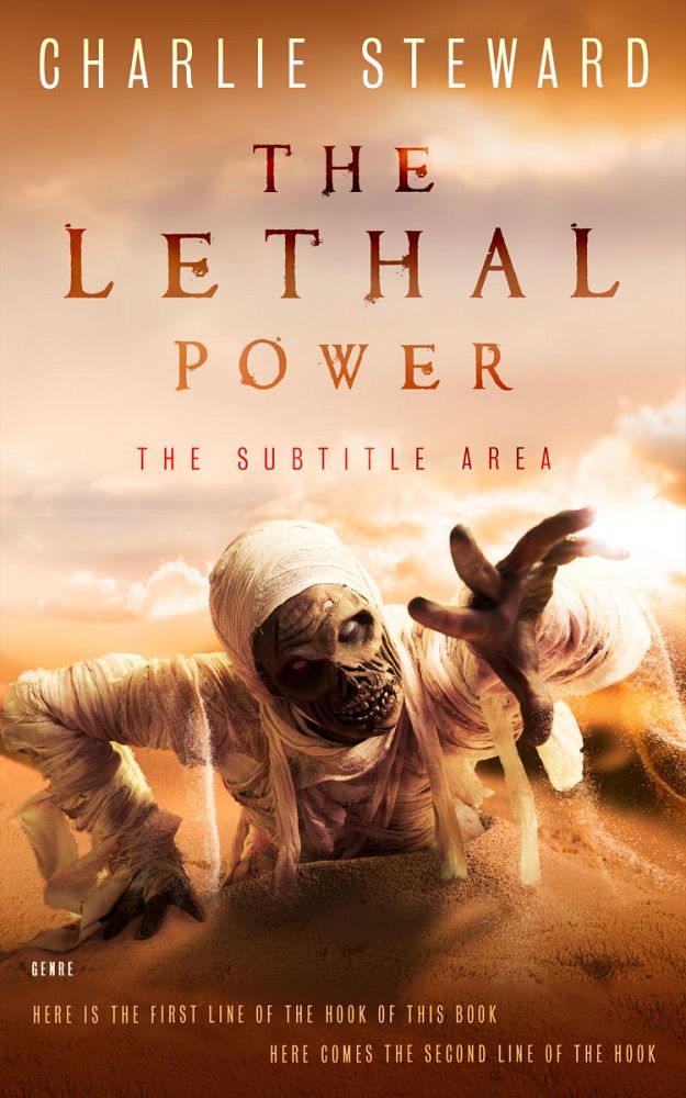 Front view of Desert Sand #21102 - Premade Horror Book Cover | BookCoverZone