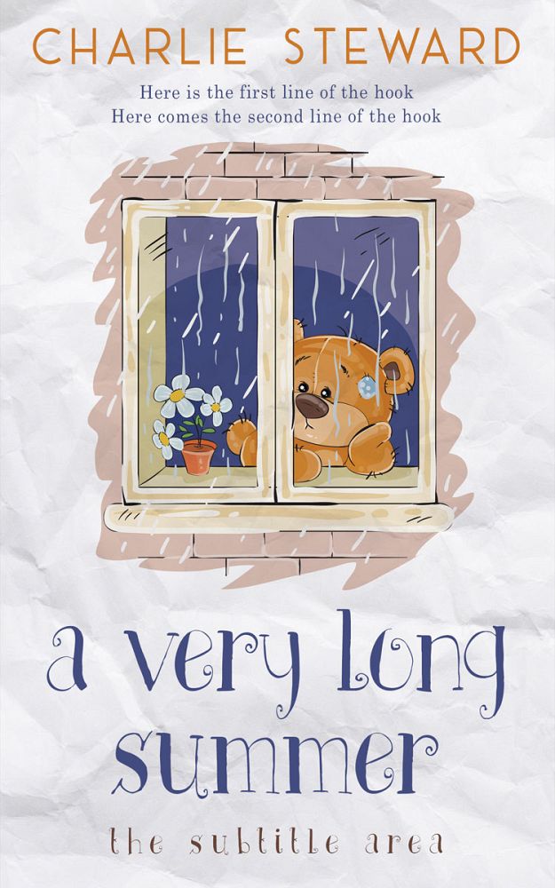 Front view of Ebb #21198 - Premade Children's Book Cover | BookCoverZone