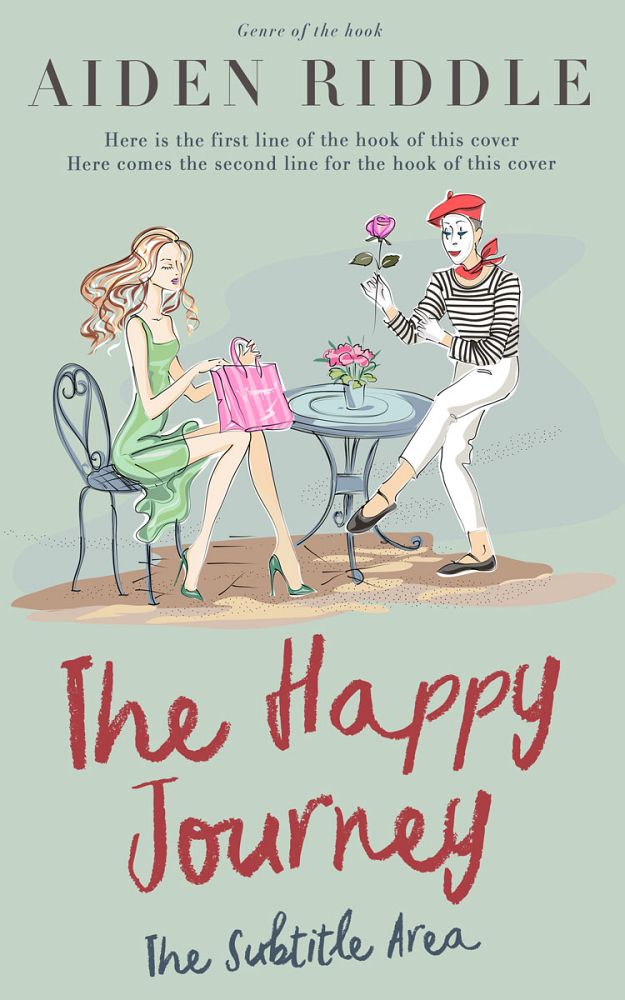 Front view of Tasman #21222 - Premade Abstract Book Cover | BookCoverZone