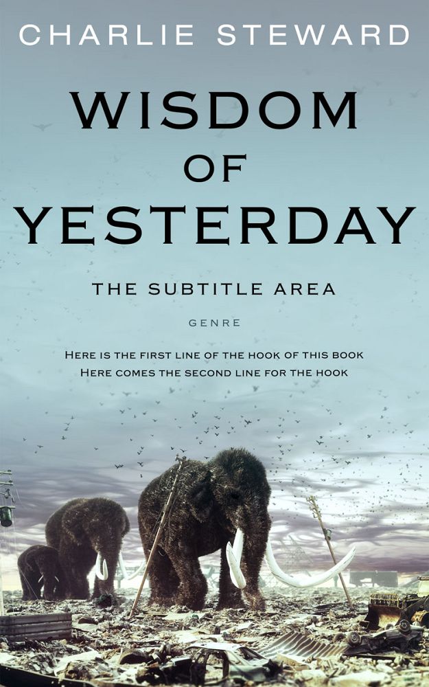 Front view of Tower Gray #21308 - Premade Apocalyptica Book Cover | BookCoverZone