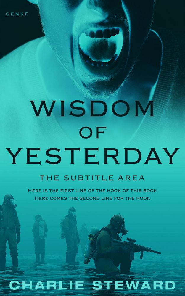 Front view of Eastern Blue #21309 - Premade Action & Adventure Book Cover | BookCoverZone