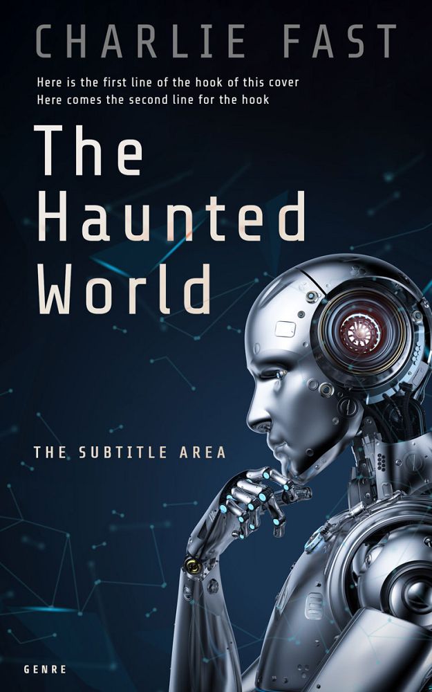Front view of Ebony #21437 - Premade Science Fiction Book Cover | BookCoverZone