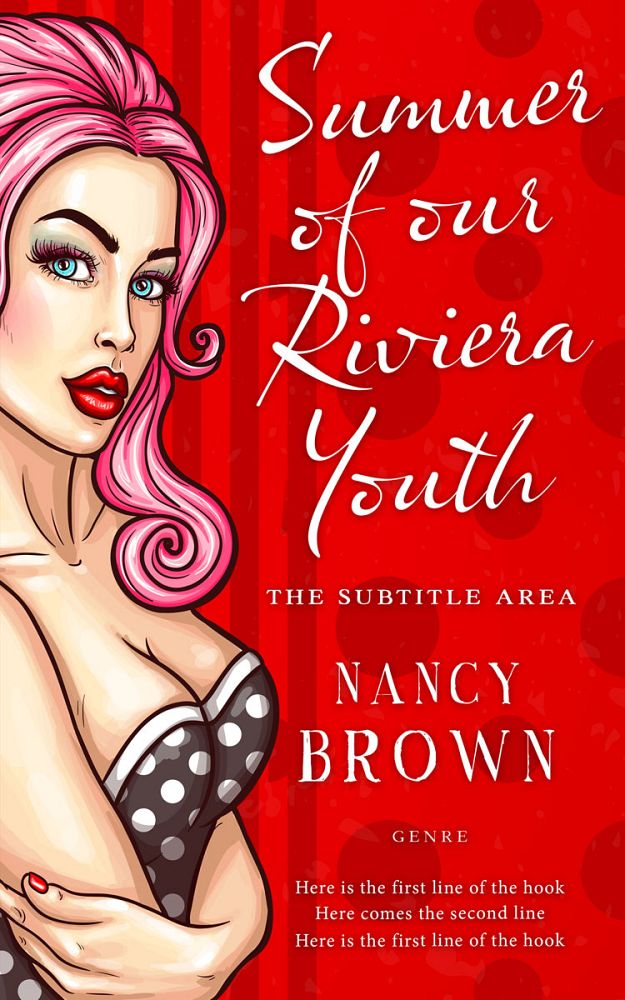 Front view of Mandys Pink #21501 - Premade Chick Lit Book Cover | BookCoverZone