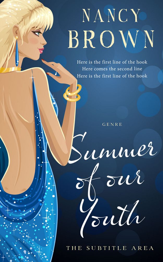 Front view of Astronaut #21503 - Premade Chick Lit Book Cover | BookCoverZone