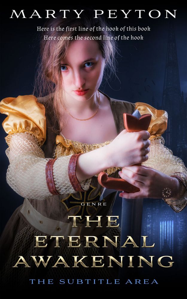 Front view of Quicksand #21799 - Premade Historical Book Cover | BookCoverZone