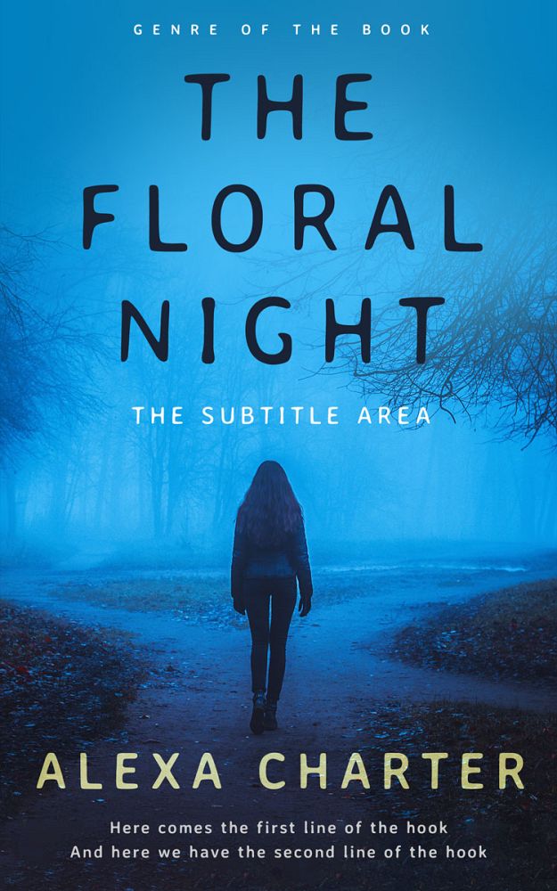 Front view of Curious Blue #21871 - Premade Mystery & Thriller & Suspense Book Cover | BookCoverZone