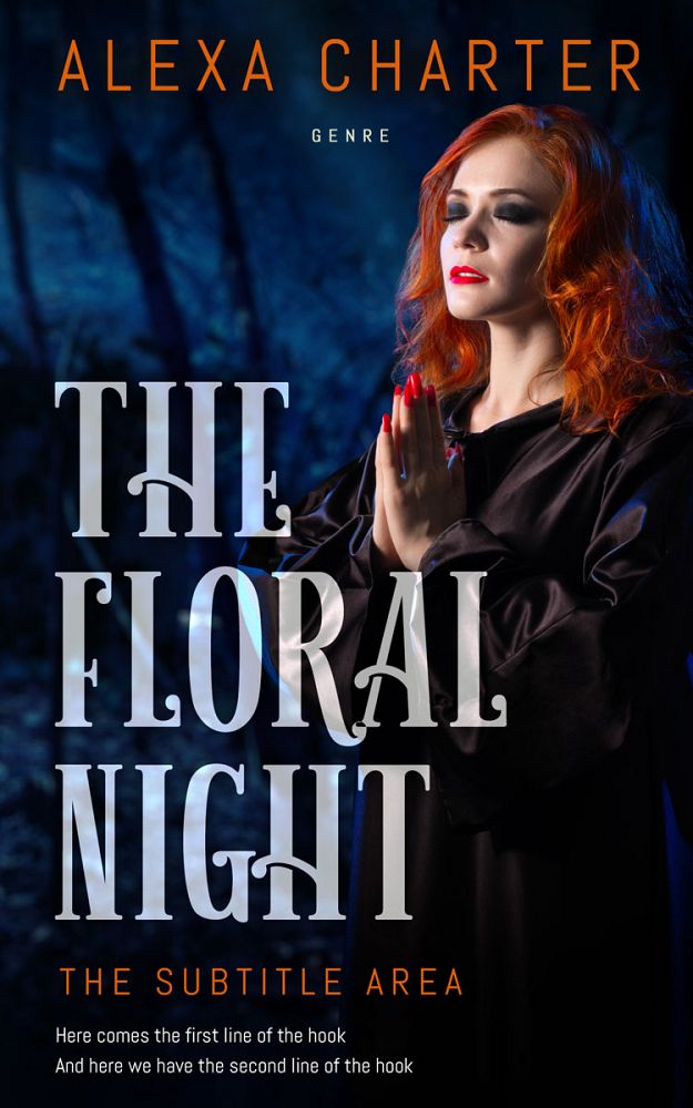 Front view of Silk #21883 - Premade Fantasy Book Cover | BookCoverZone