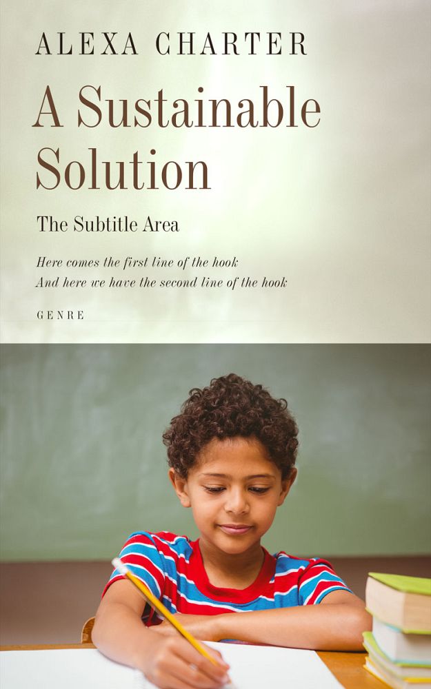 Front view of Moon Mist #21913 - Premade Education Book Cover | BookCoverZone