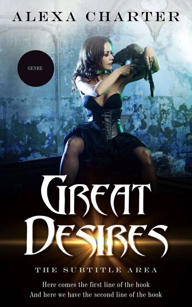 Front view of Tiara #21945 - Premade Horror Book Cover | BookCoverZone