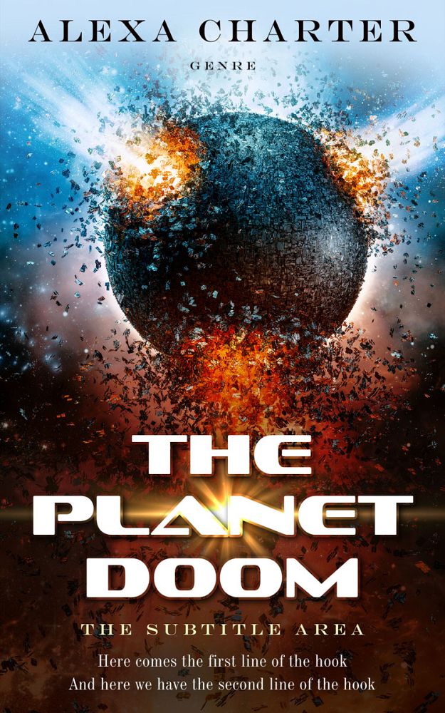 Front view of Eclipse #21952 - Premade Apocalyptica Book Cover | BookCoverZone