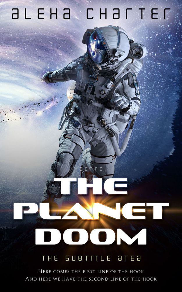 Front view of Ghost #21955 - Premade Science Fiction Book Cover | BookCoverZone
