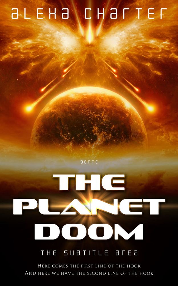 Front view of Korma #21957 - Premade Apocalyptica Book Cover | BookCoverZone