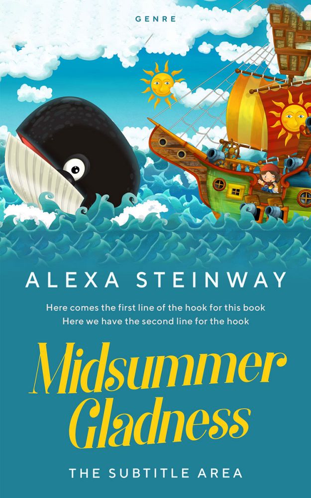 Front view of Jelly Bean #22242 - Premade Action & Adventure Book Cover | BookCoverZone