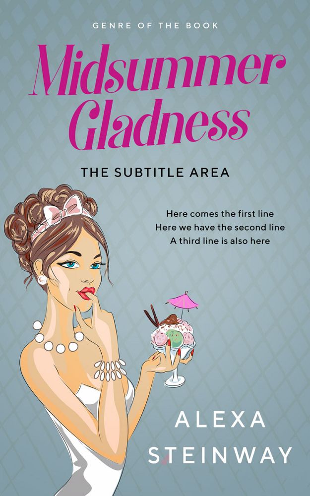Front view of Gull Gray #22257 - Premade Chick Lit Book Cover | BookCoverZone
