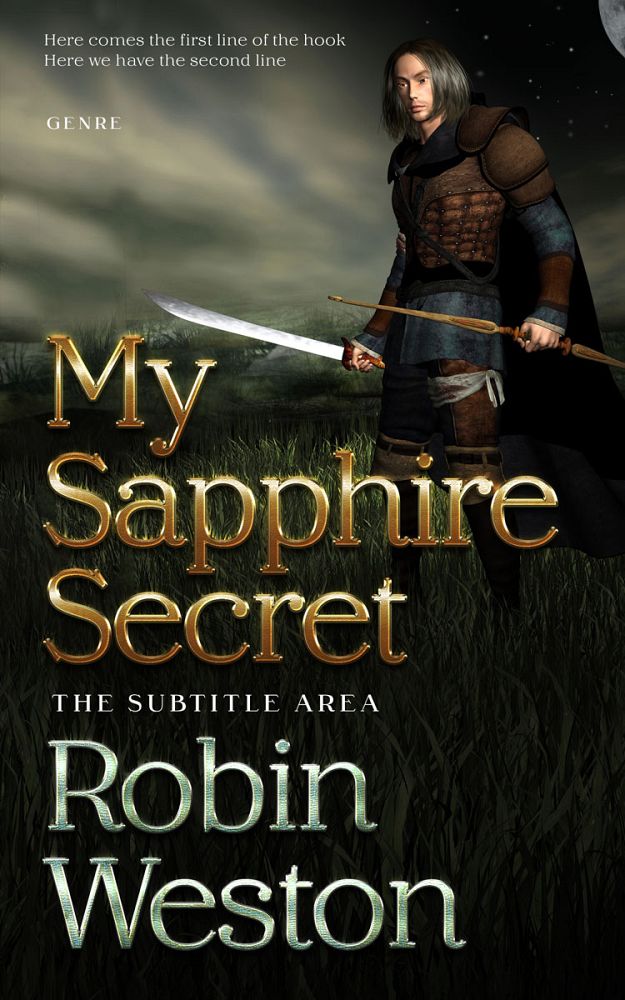 Front view of Rangoon Green #22625 - Premade Fantasy Book Cover | BookCoverZone