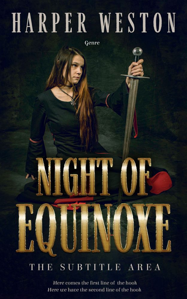 Front view of Bunker #22754 - Premade Fantasy Book Cover | BookCoverZone