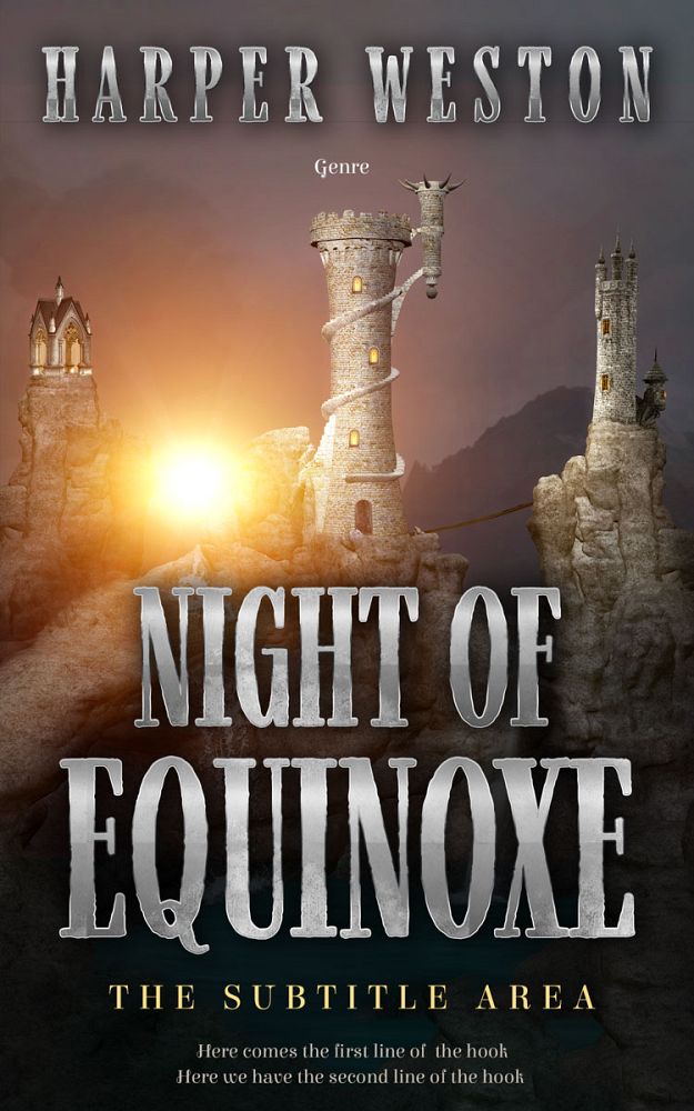 Front view of Dune #22760 - Premade Fantasy Book Cover | BookCoverZone