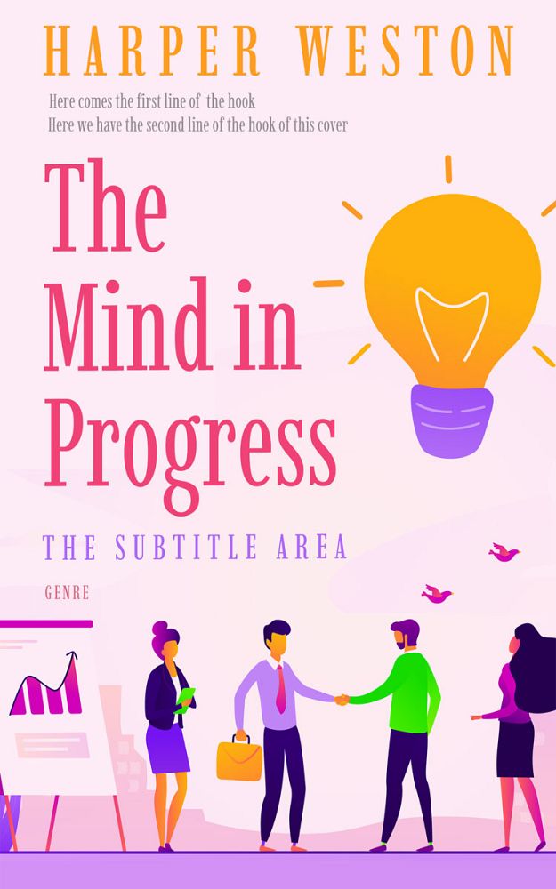 Front view of Carousel Pink #22818 - Premade Business Book Cover | BookCoverZone