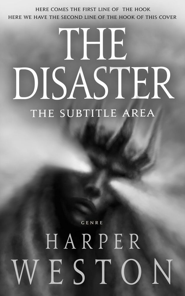 Front view of Dove Gray #22841 - Premade Horror Book Cover | BookCoverZone