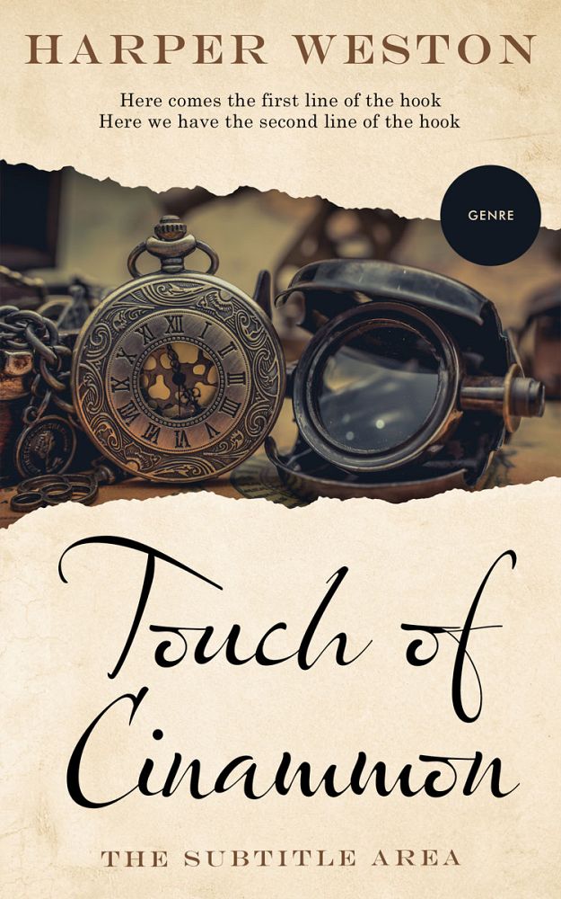 Front view of Almond #22896 - Premade Historical Book Cover | BookCoverZone