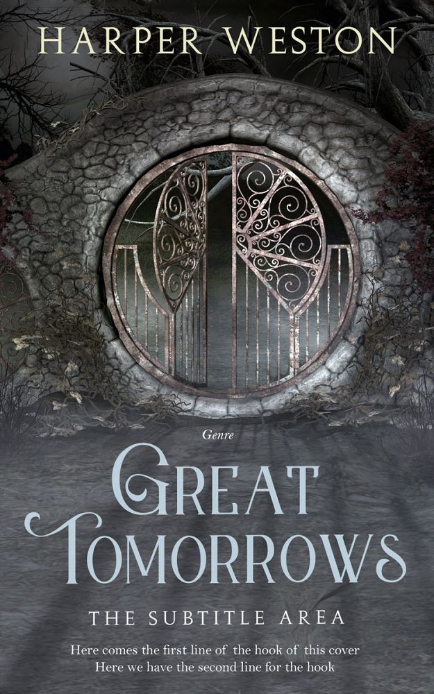 Front view of Abbey #22967 - Premade Fantasy Book Cover | BookCoverZone