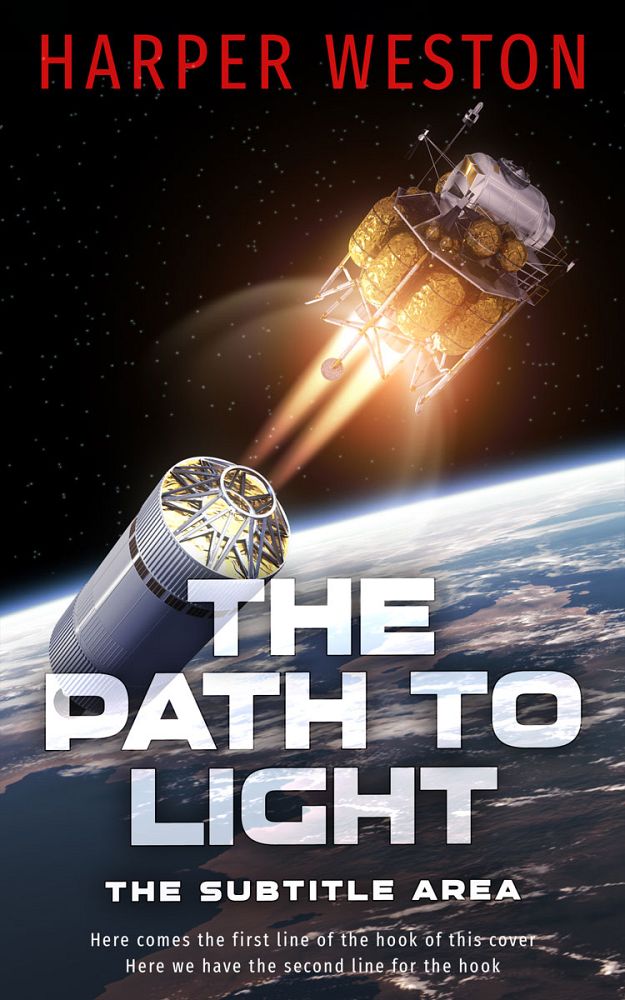 Front view of Clam Shell #23014 - Premade Science Fiction Book Cover | BookCoverZone