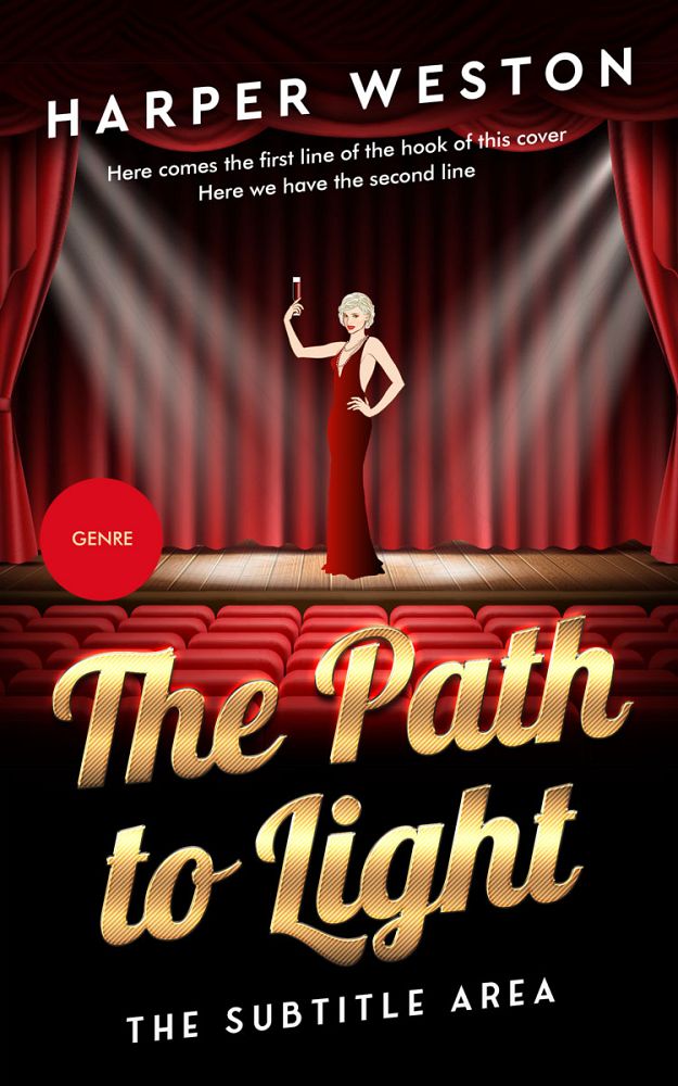 Front view of Japonica #23063 - Premade Literary Fiction Book Cover | BookCoverZone