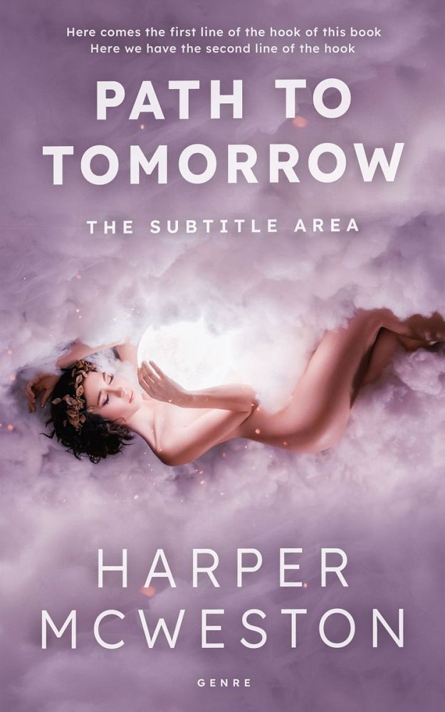 Front view of Mountbatten Pink #23193 - Premade Surreal Book Cover | BookCoverZone