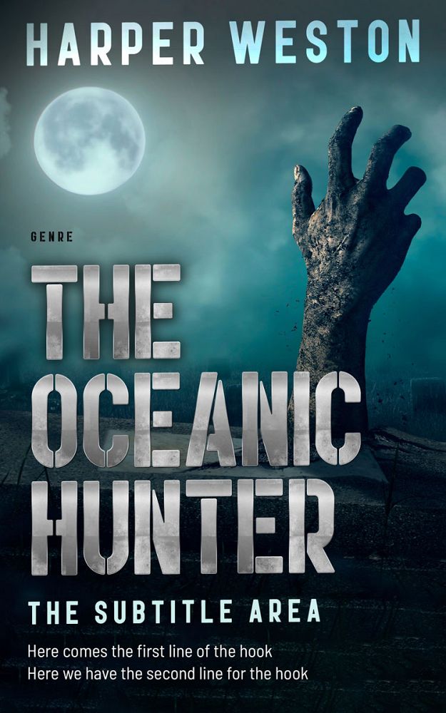 Front view of Gable Green #23412 - Premade Apocalyptica Book Cover | BookCoverZone