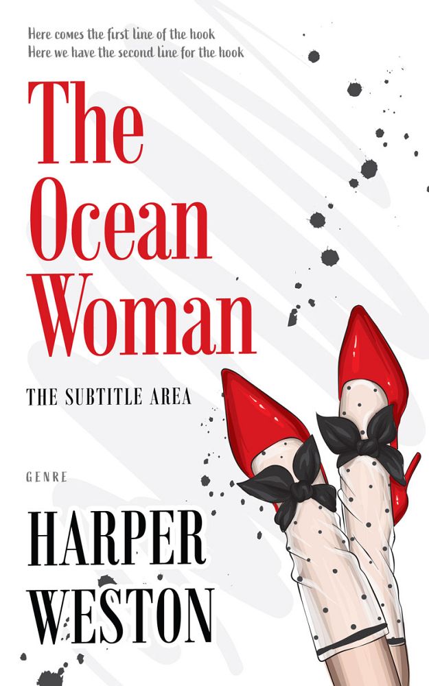 Front view of Pampas #23491 - Premade Abstract Book Cover | BookCoverZone