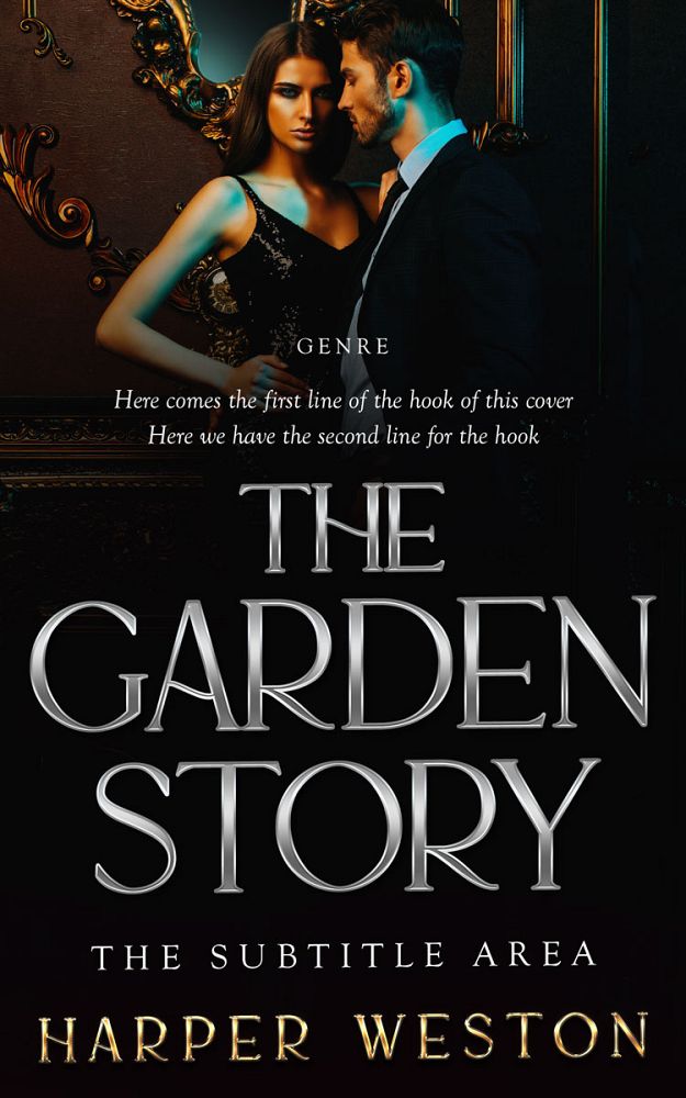 Front view of Cod Gray #23540 - Premade Romance Book Cover | BookCoverZone