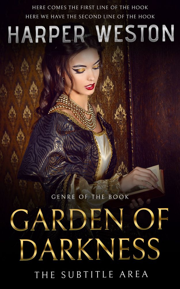 Front view of Gondola #23547 - Premade Historical Book Cover | BookCoverZone