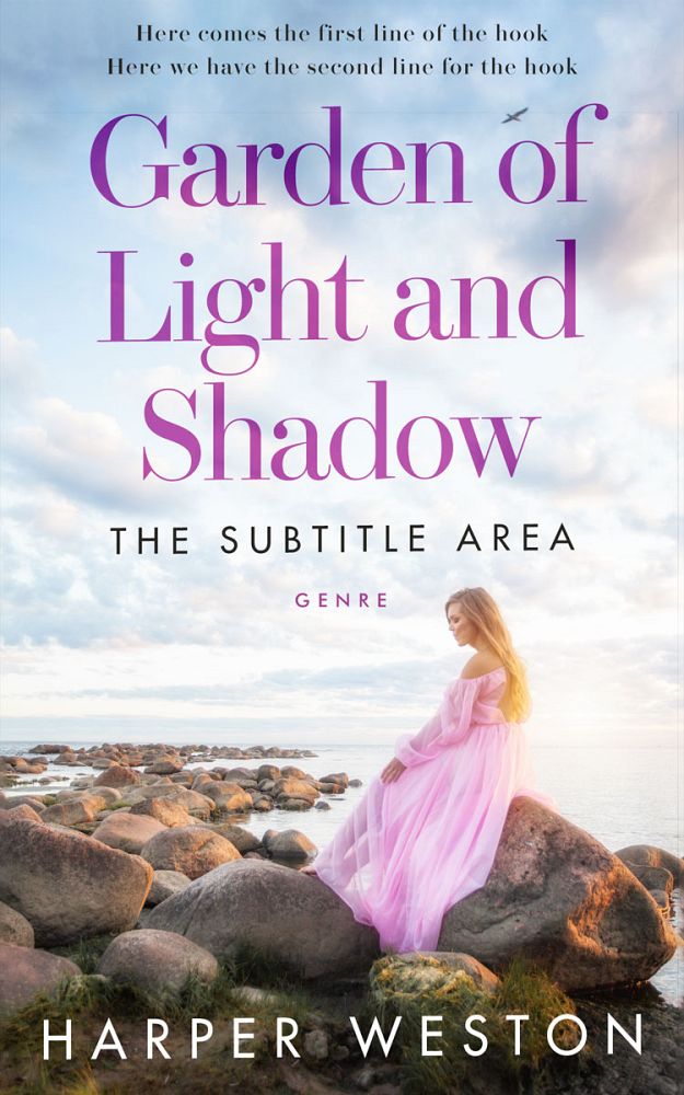 Front view of Athens Gray #23568 - Premade Romance Book Cover | BookCoverZone
