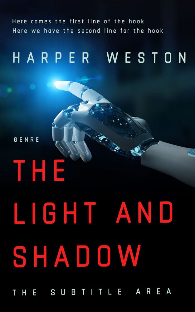 Front view of Ebony #23620 - Premade Science Fiction Book Cover | BookCoverZone