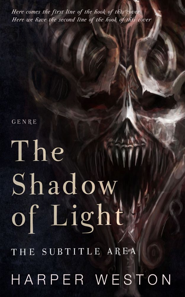 Front view of Cod Gray #23706 - Premade Abstract Book Cover | BookCoverZone