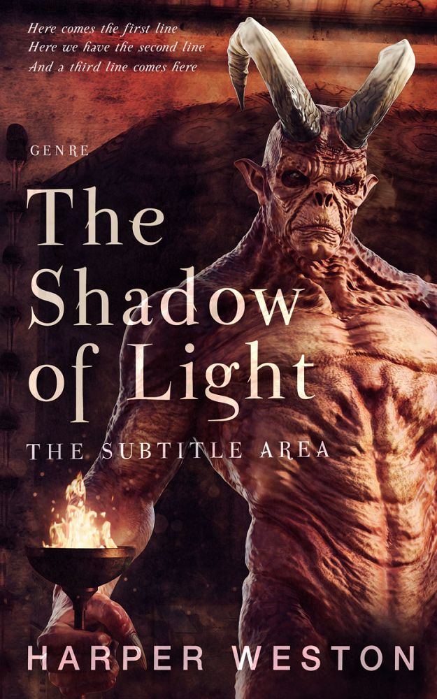 Front view of Tamarind #23712 - Premade Horror Book Cover | BookCoverZone