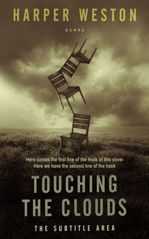 Front view of Birch #23832 - Premade Abstract Book Cover | BookCoverZone
