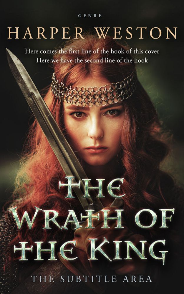 Front view of Zeus #23863 - Premade Fantasy Book Cover | BookCoverZone
