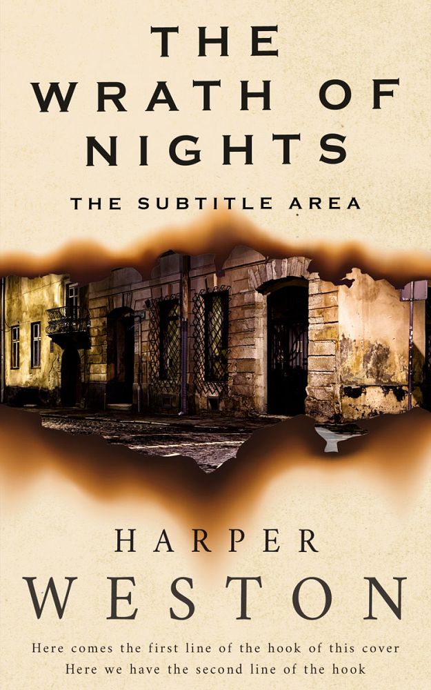 Front view of Eclipse #23907 - Premade Travel Book Cover | BookCoverZone