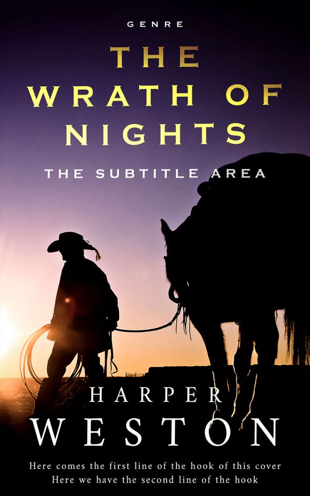 Front view of Cinder #23931 - Premade Western Book Cover | BookCoverZone