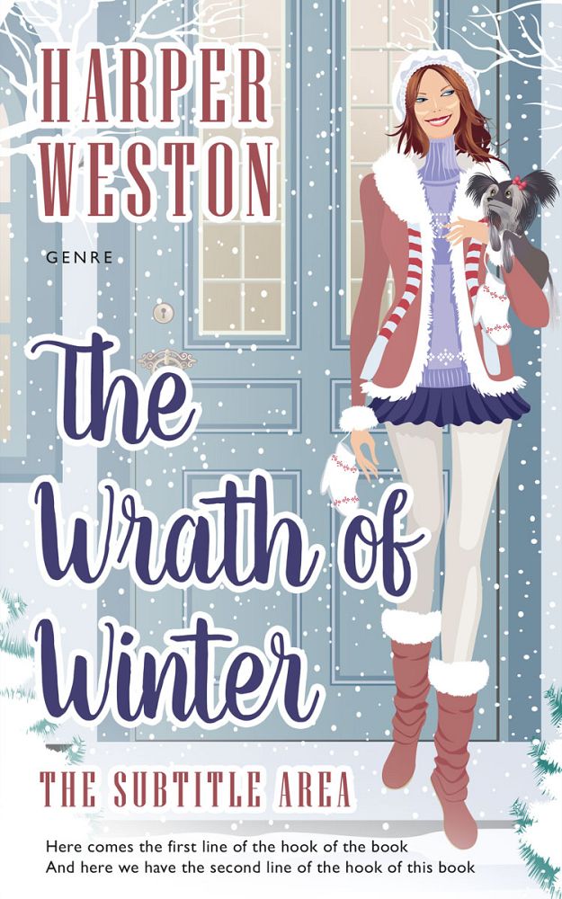 Front view of French Gray #23954 - Premade Chick Lit Book Cover | BookCoverZone