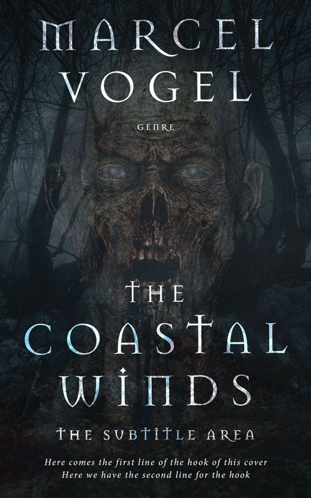 Front view of Shark #24282 - Premade Horror Book Cover | BookCoverZone