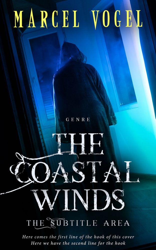 Front view of Black Pearl #24288 - Premade Horror Book Cover | BookCoverZone