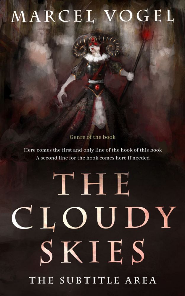 Front view of Cocoa Brown #24359 - Premade Fantasy Book Cover | BookCoverZone
