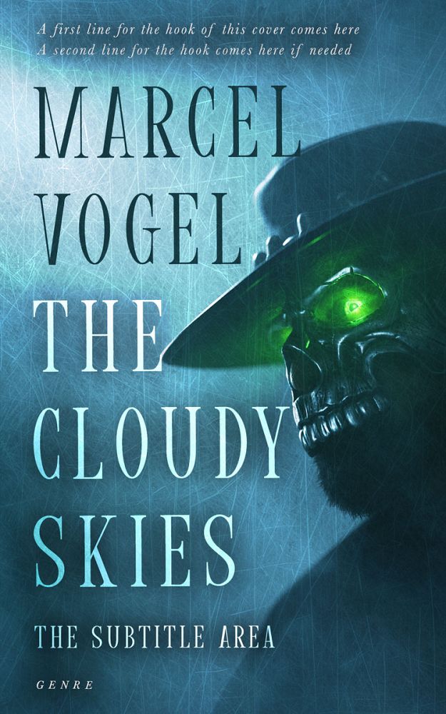 Front view of Blue Dianne #24450 - Premade Horror Book Cover | BookCoverZone