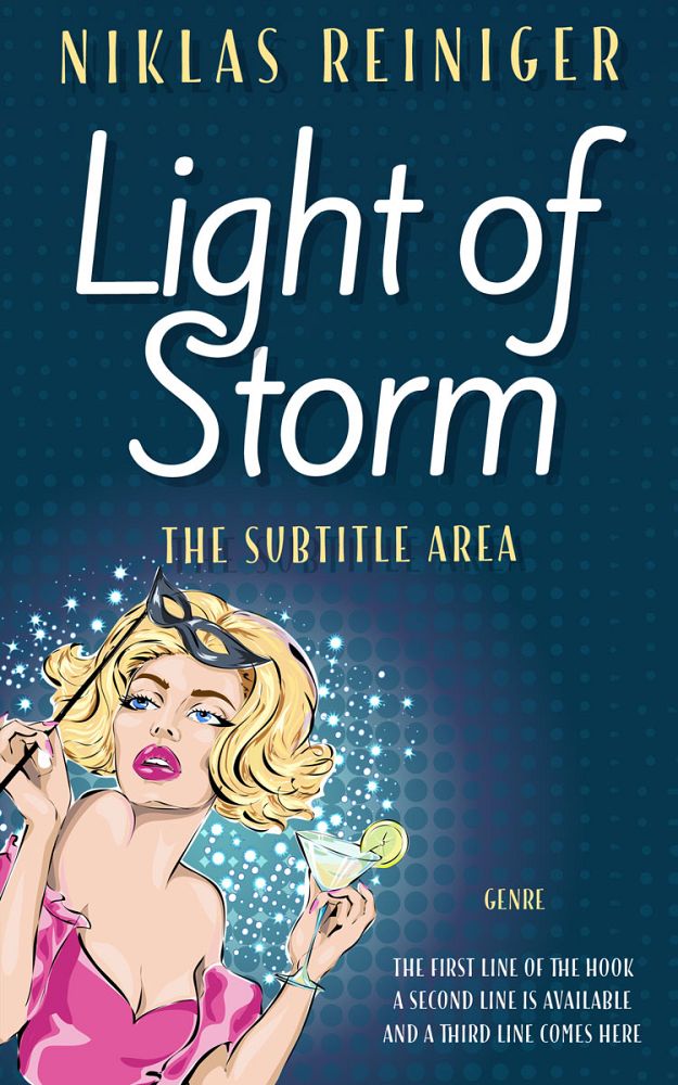 Front view of Black #24667 - Premade Chick Lit Book Cover | BookCoverZone