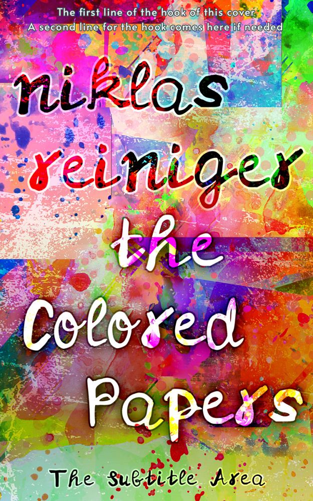 Front view of Vanilla #24757 - Premade Abstract Book Cover | BookCoverZone